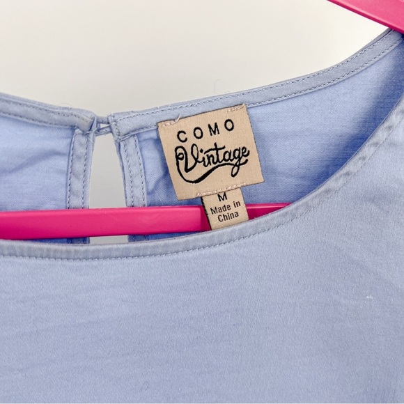 Como Vintage Blue Top - Picture 3 of 3